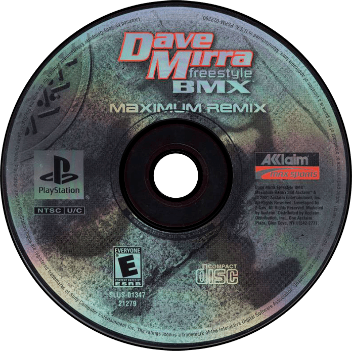 Dave Mirra Freestyle BMX Maximum Remix media 5 for Playstation
